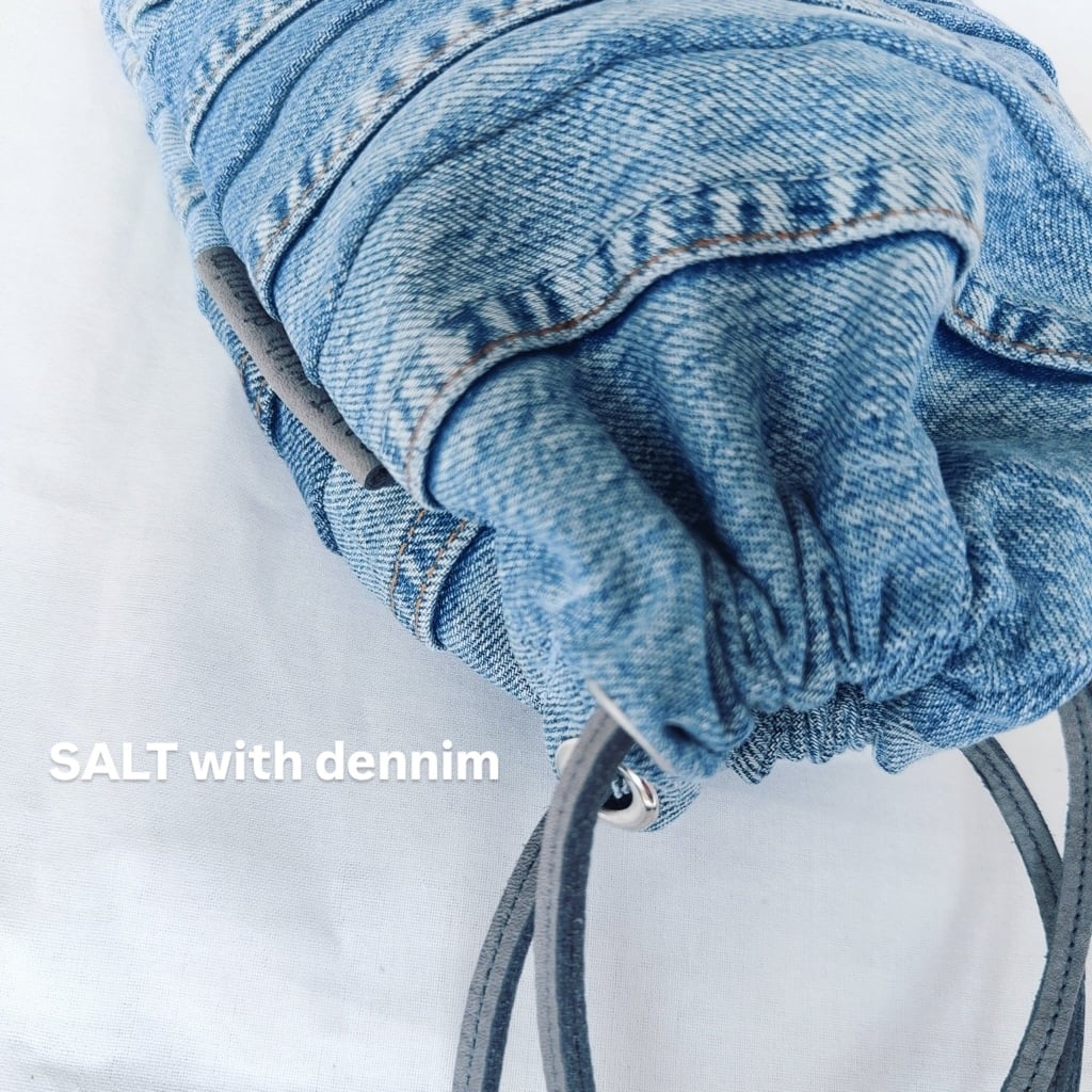 ボーダー巾着mini No.6697