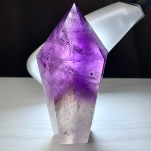 希少☆ロマネシュ鉱入り・色合い美麗☆アメジスト ポイント