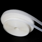 sempiterno 極薄 非常に狭い 柔らかい ドール 面ファスナー 幅約8mm長さ約5m 縫製用 裁縫 細幅 ベルクロ 強力 多用途 縫製タイプ 裏粘着剤なし 人形用 ドール服の材料 裁縫用 DIY靴服飾部品 (8mm,ナチュラルホワイト)