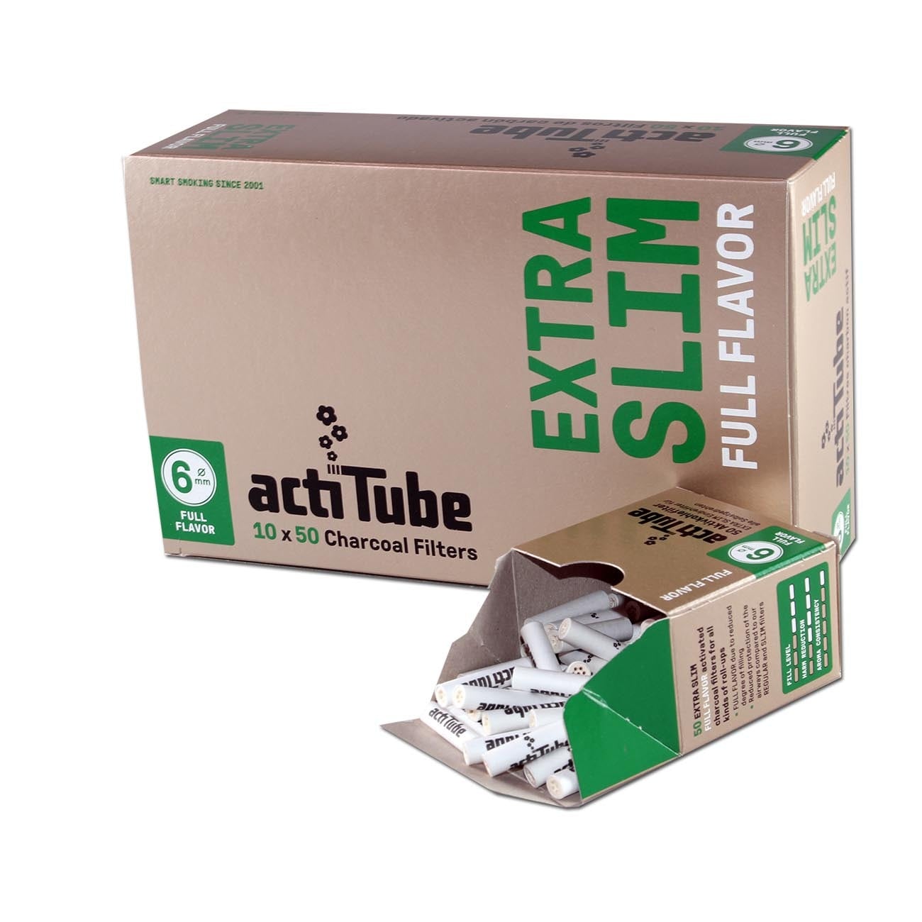 actiTube 50 Filter EXTRA SLIM 6mm