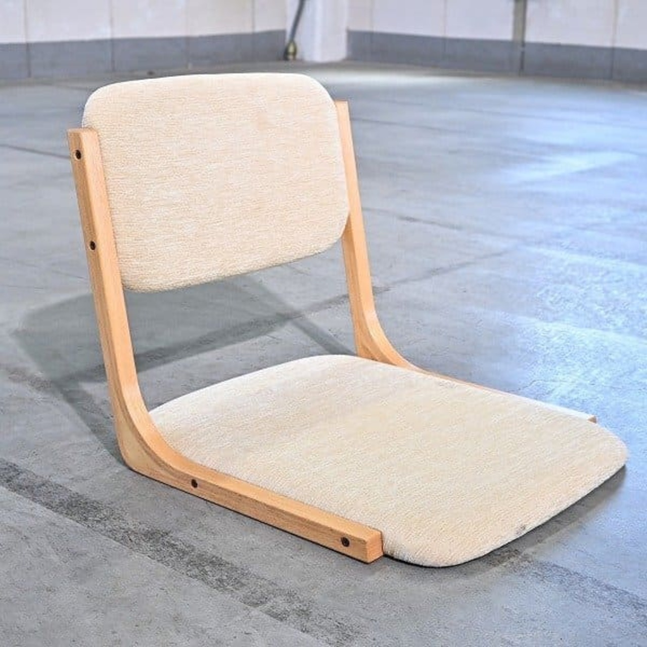 天童木工 座椅子 A 曲げ木 成型合板 プライウッド ナチュラル スタッキング リビング 和室 Tendo 【中古家具/中古インテリア/USED家具ユーズド家具/リサイクル】