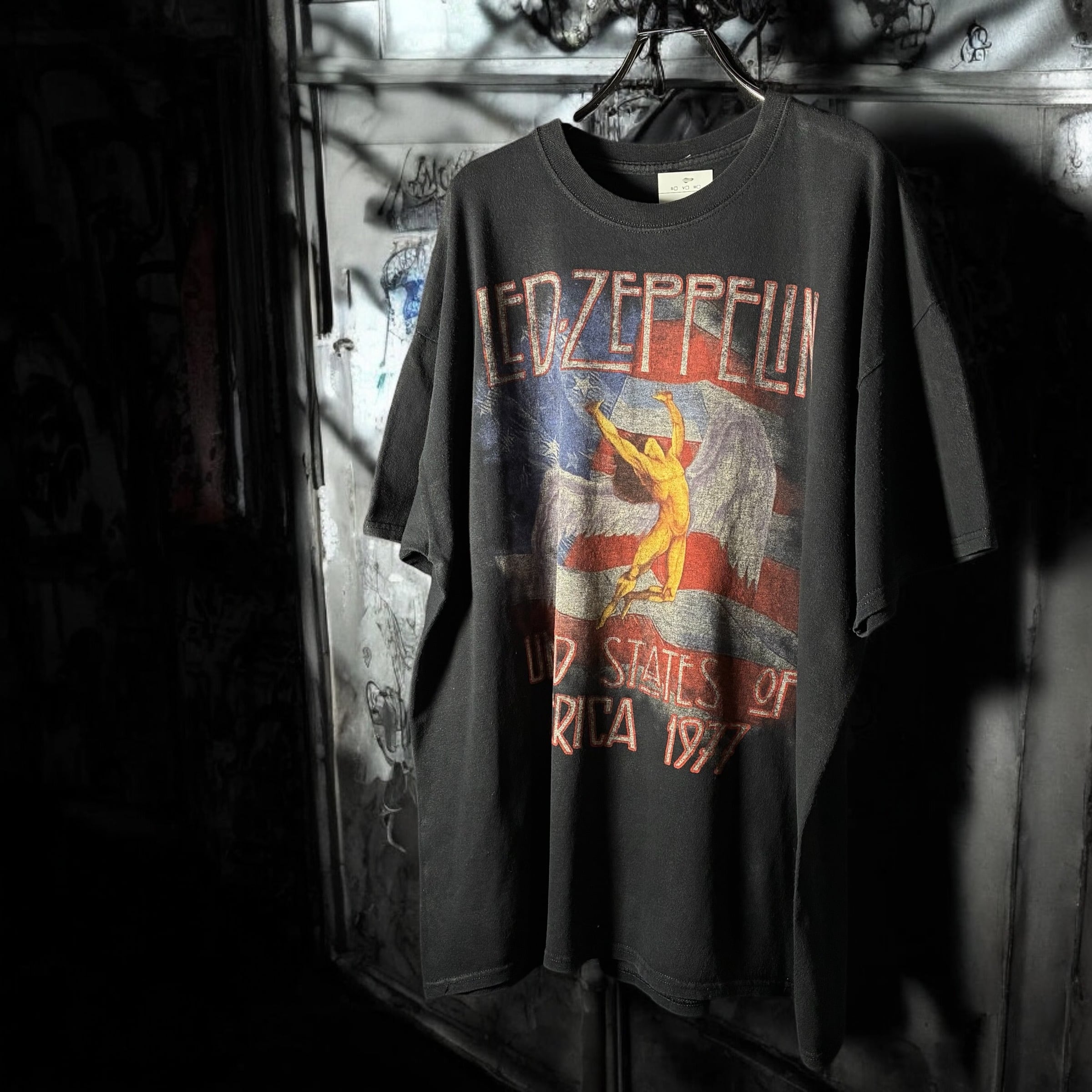 LED ZEPPELIN 1977s USA tour Tシャツ バンドTシャツ レッド