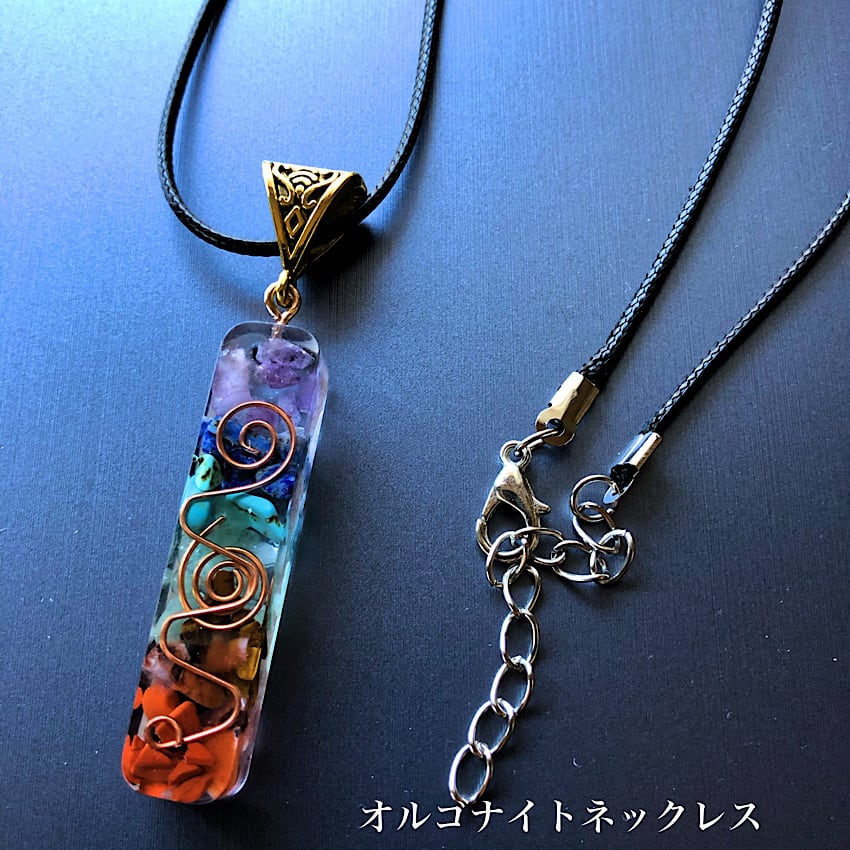 電磁波から貴女を守る オルゴナイトネックレス | haruitibann 天然石
