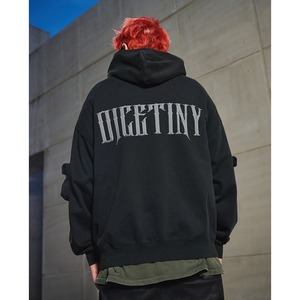 【DRIP1476】DT Washed Back Logo Hoodie