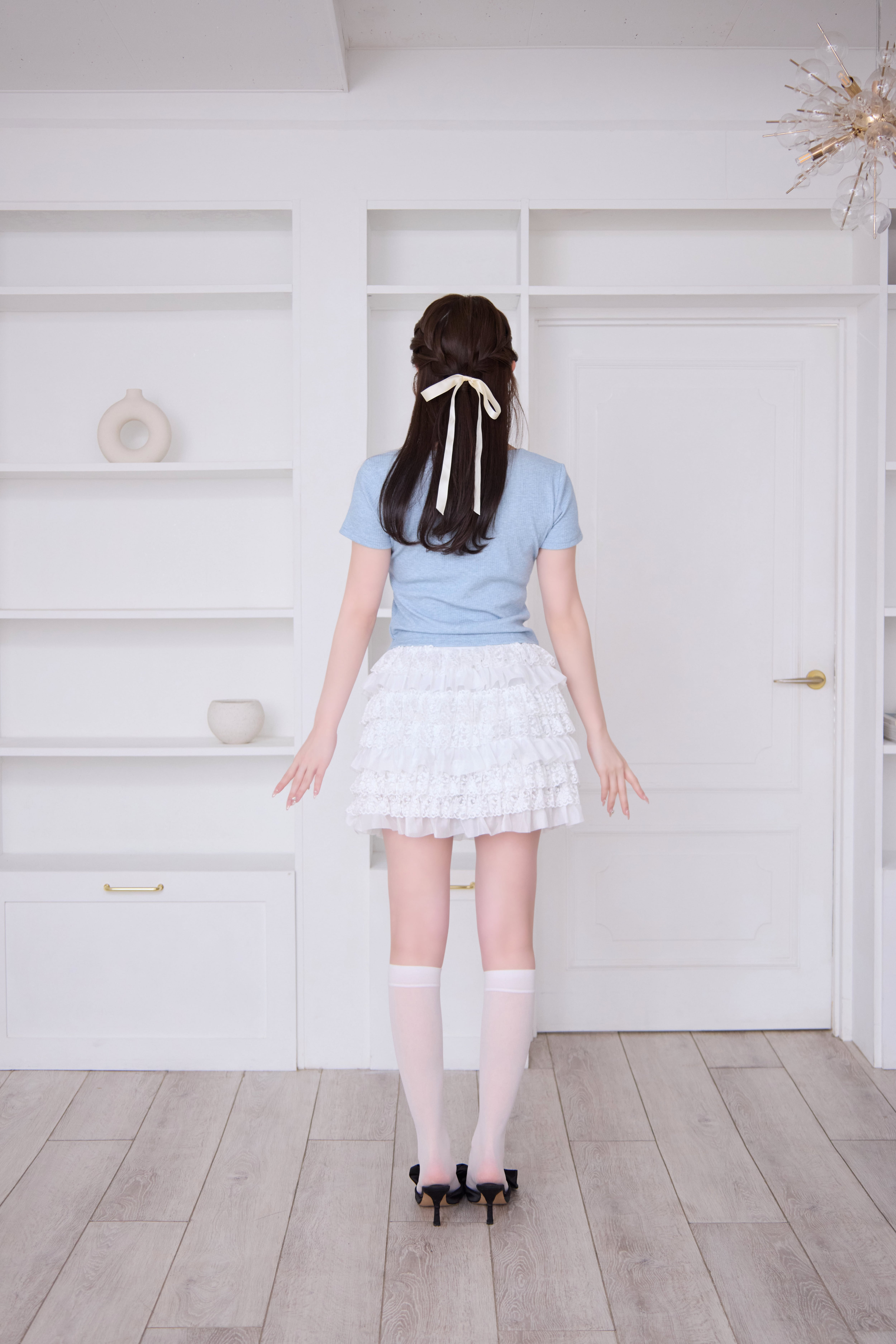 lace layered ribbon tops | Désir et Raison