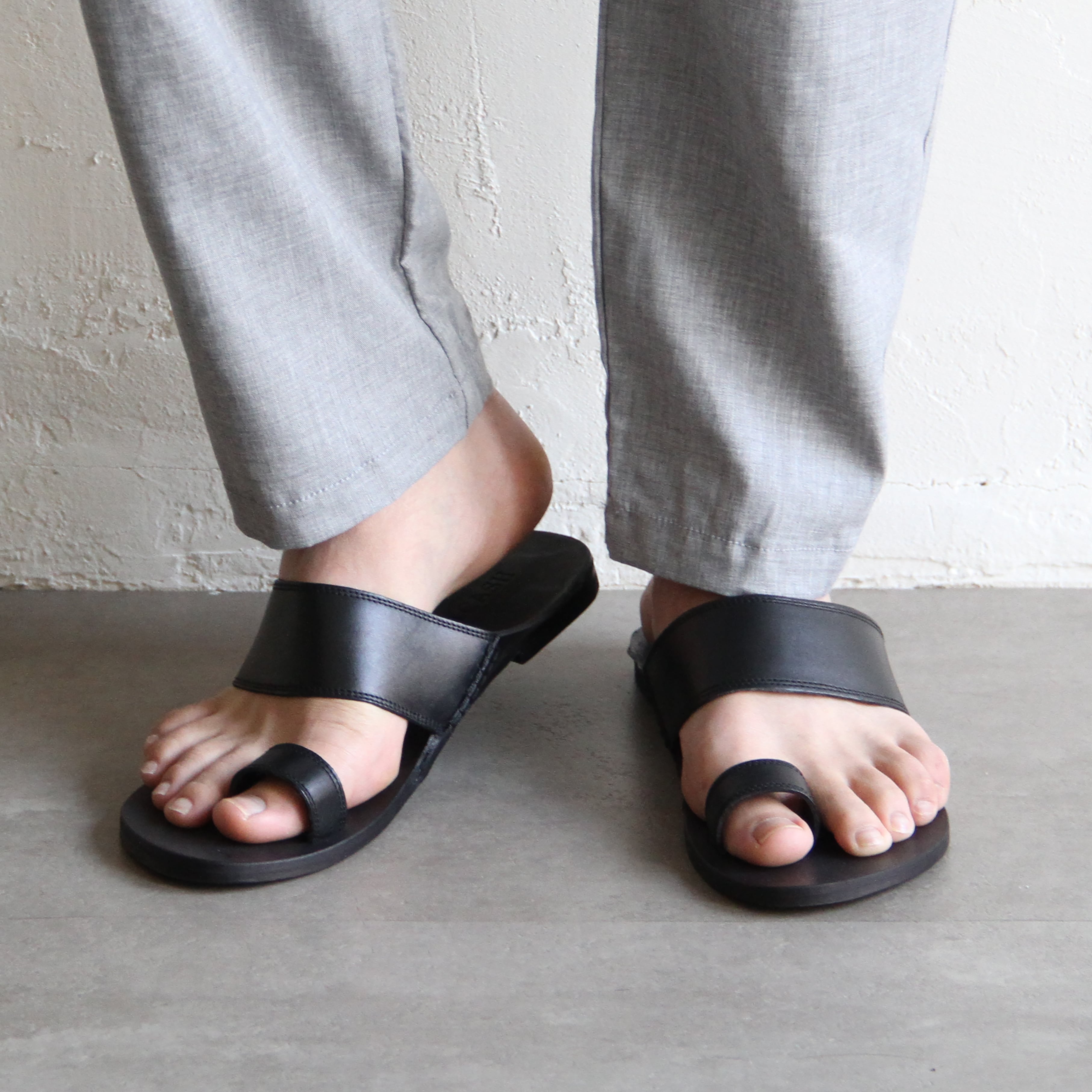 BICASH【 mens 】leather sandal