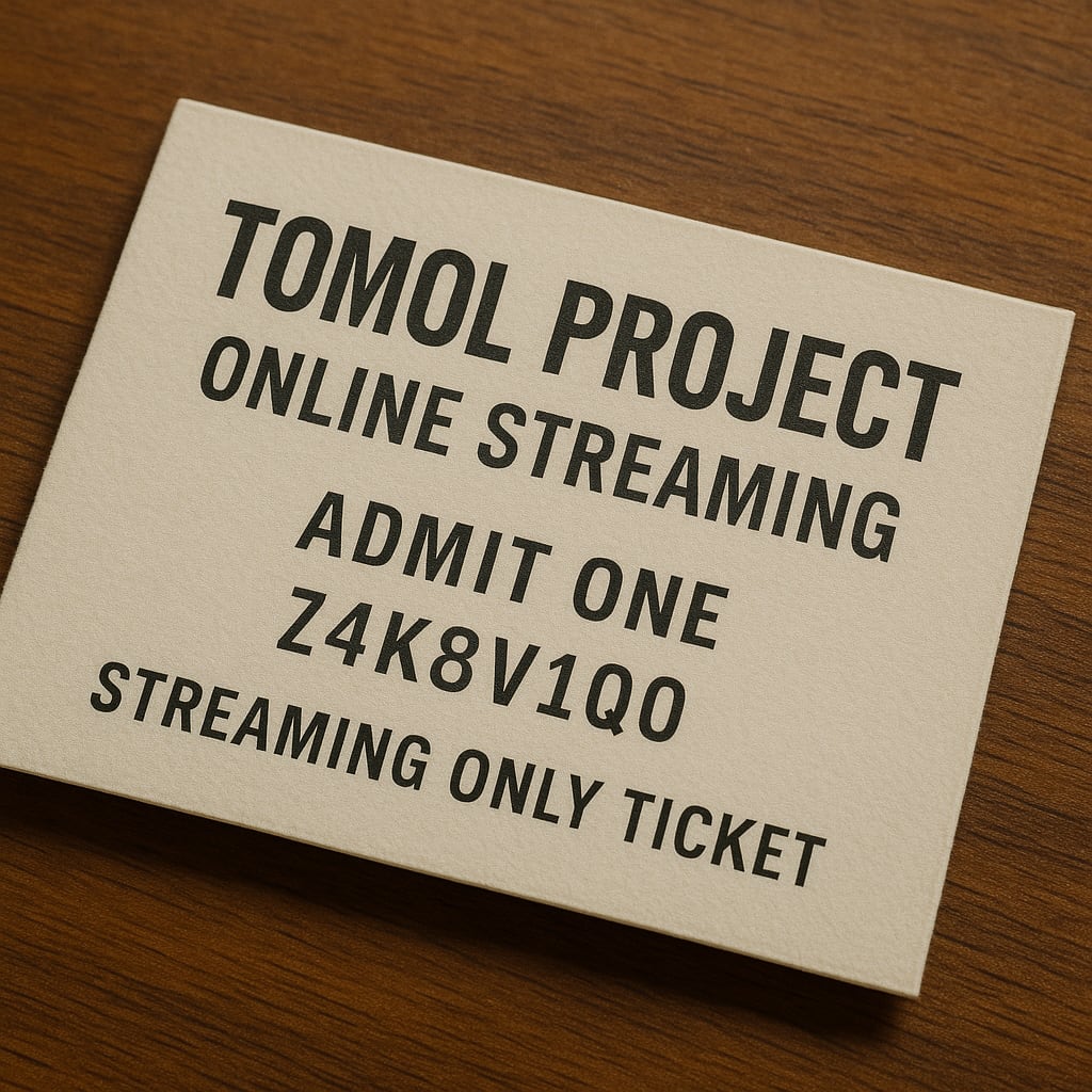 TOMOL PROJECT デモデイのオンライン配信チケット