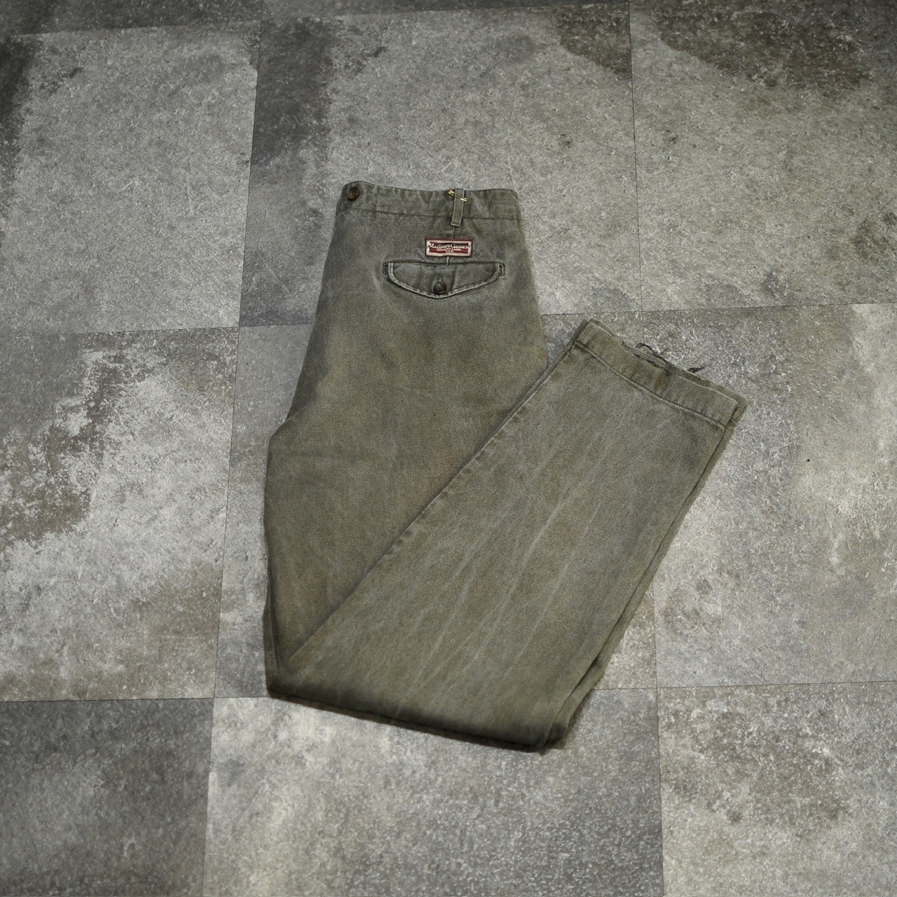marlboro classics fade herringbone twill denim pants