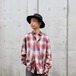 TOLQ “ Melt Graphic Printed Regular Collar Shirt ( Red )”