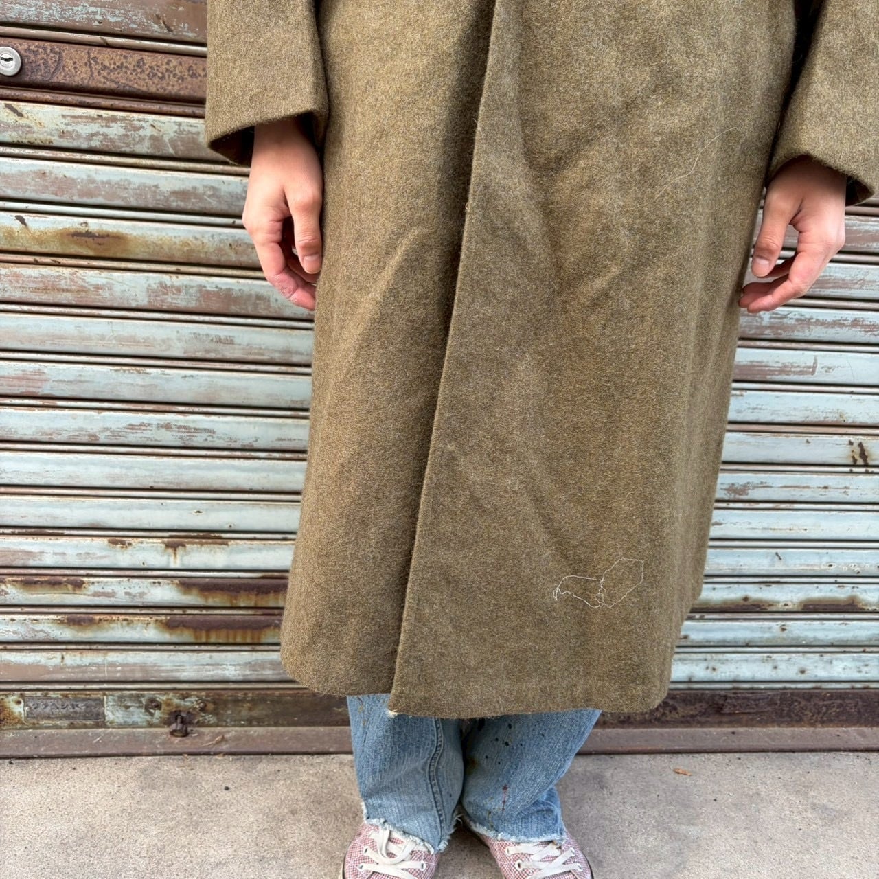 良品 50's イギリス軍 実物 ヴィンテージ オーバー グレートコート