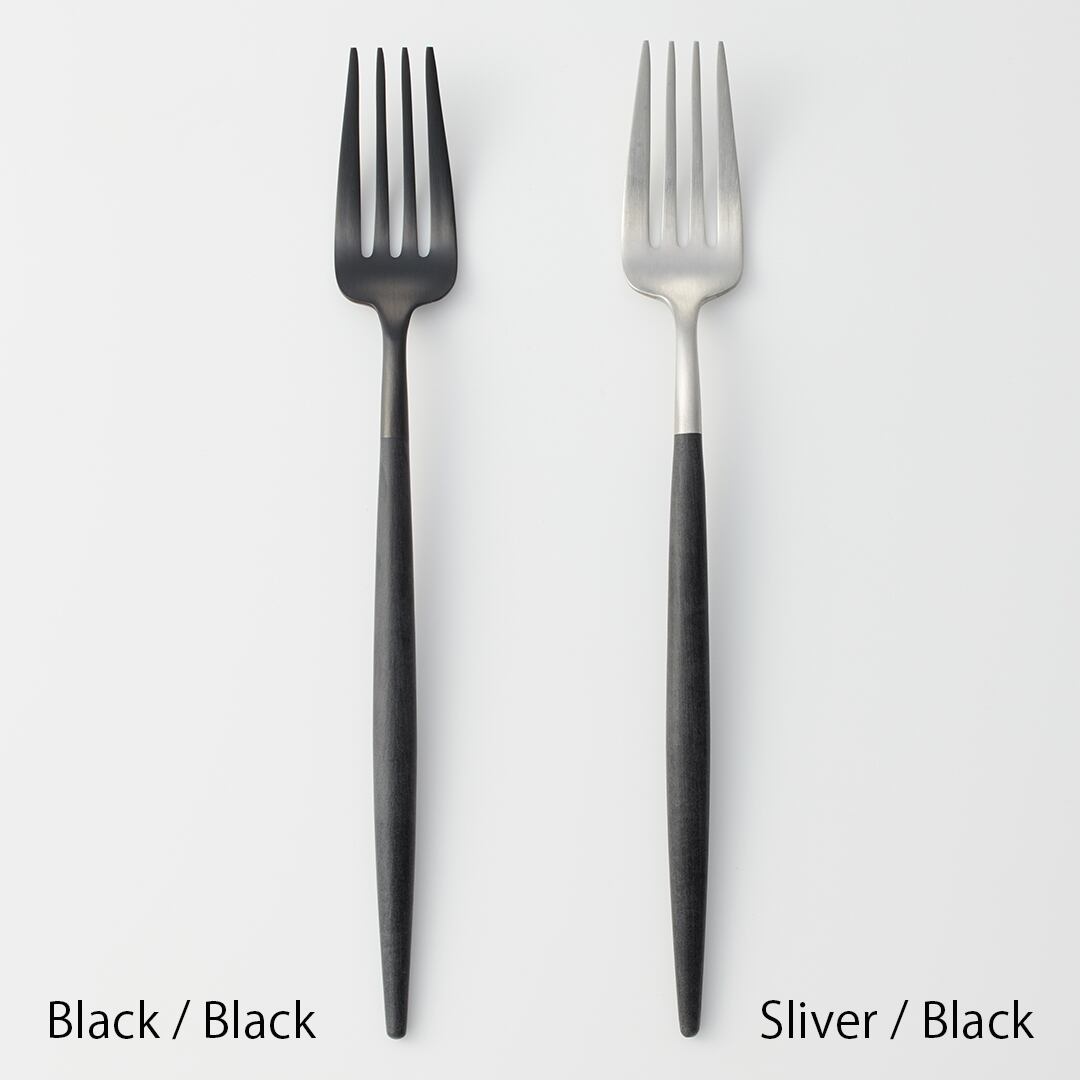 マイケル　GOA　ブラック＆シルバー　ペストリーフォーク　４本 GOA ペストリーフォーク ブラック×ブラック［ クチポール ］ | REAL