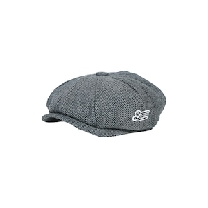 LOGO PATCH HERRINBONE CASQUETTE [CHARCOAL]