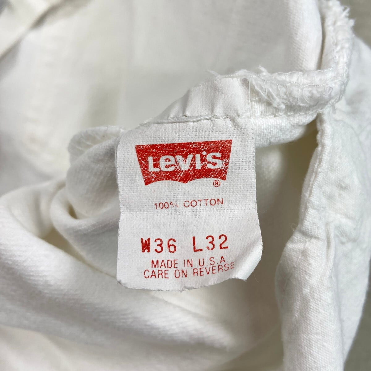 90年代 USA製 Levi's リーバイス 501 ホワイトデニムパンツ ストレート