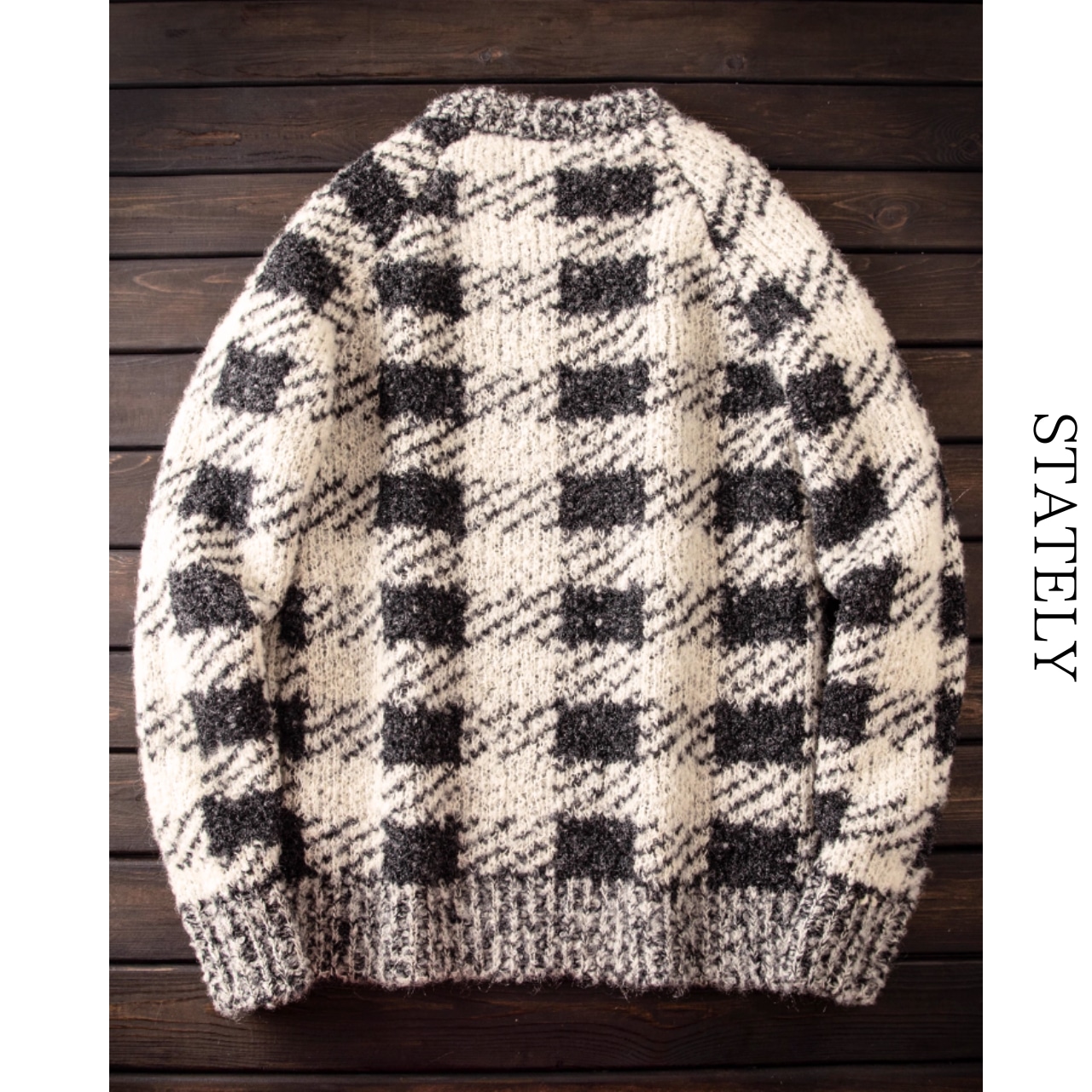 Chunky Check Knit_T67・画像4