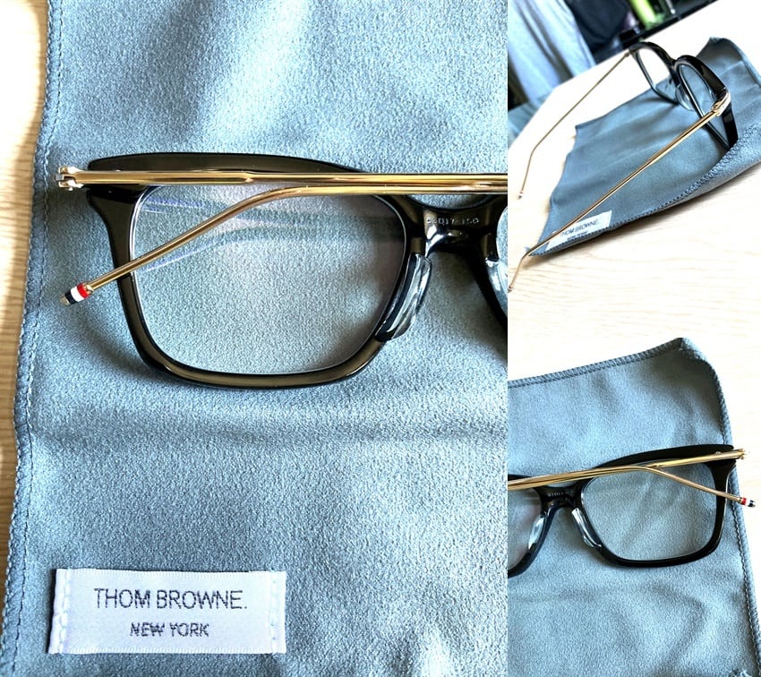 良好 完売 国内正規 THOM BROWNE トムブラウン メガネ TB-701 ブラック