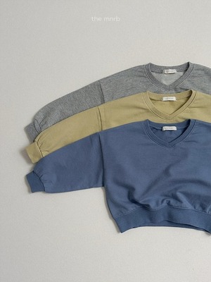 【予約】Low V-Neck Sweatshirt / minirobe