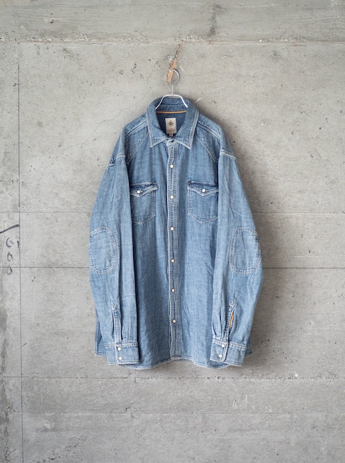 "THE TERRITORY AHEAD" used Denim western shirt