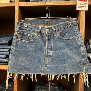 1970'S LEVI'S 501 66 SINGLE REMAKE DENIM SKIRT