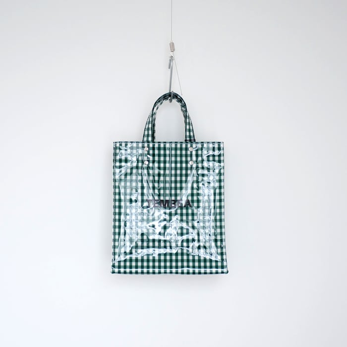 TEMBEA（テンベア） PAPER TOTE SMALL [TMB-2286H] GINGHAM GREEN | tile