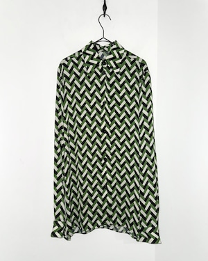 【2026.05.08 INSTAGRAM LIVE】JIL SANDER - geometric printed satin shirt from FW2021