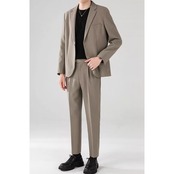 テーラードジャケット ストレートパンツ セットアップ af0365