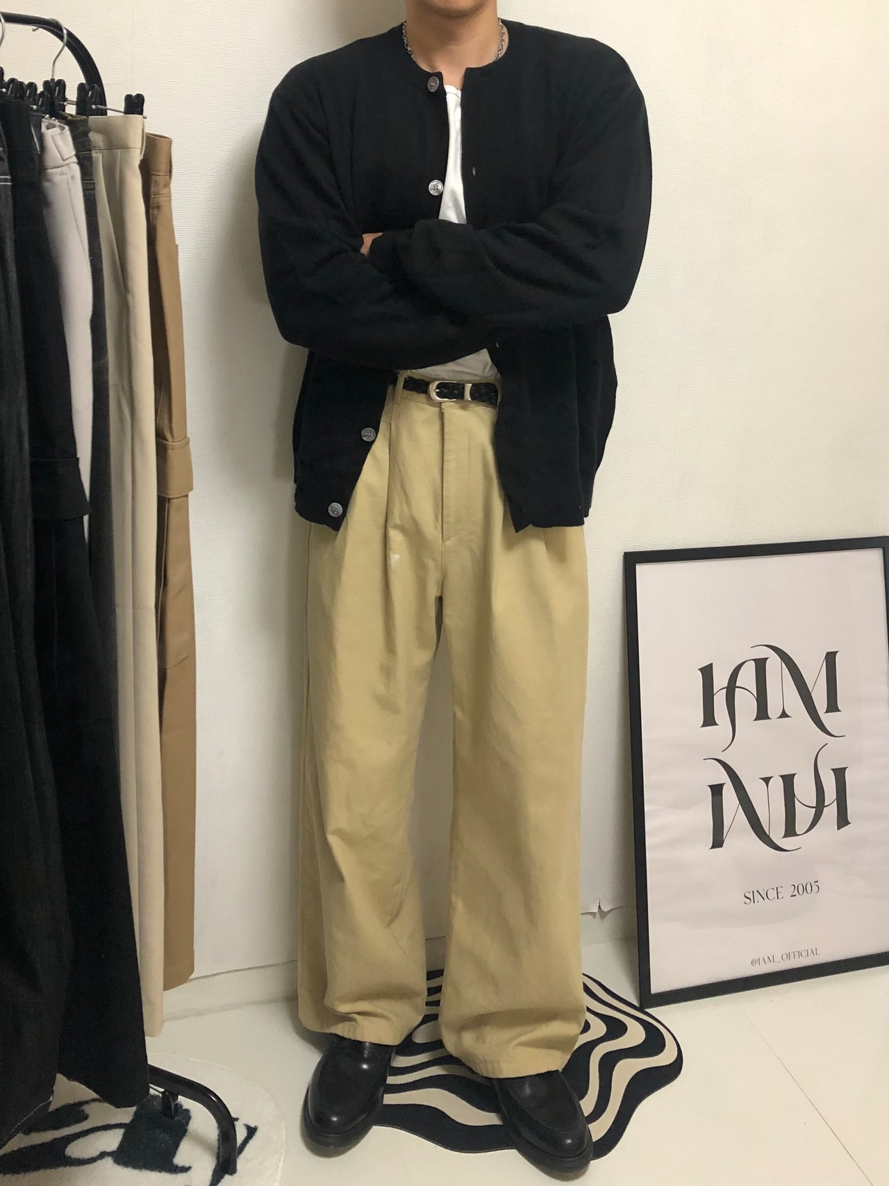 Double Twist Tuck Premium Cotton Pants（3color） - 14