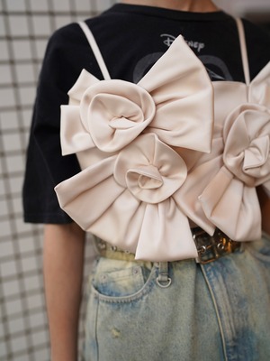 MAISON SPECIAL(メゾンスペシャル)"Rose Ribbon Motif Bustier 【Ivory】"