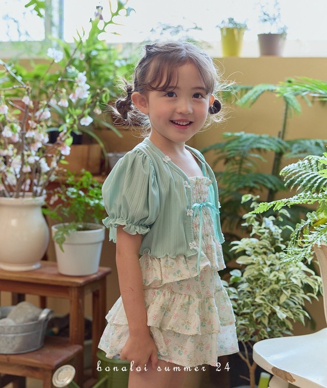 ラスト1 pinkL【即納】<Bonaloi>  Ellen 2-tier skirt