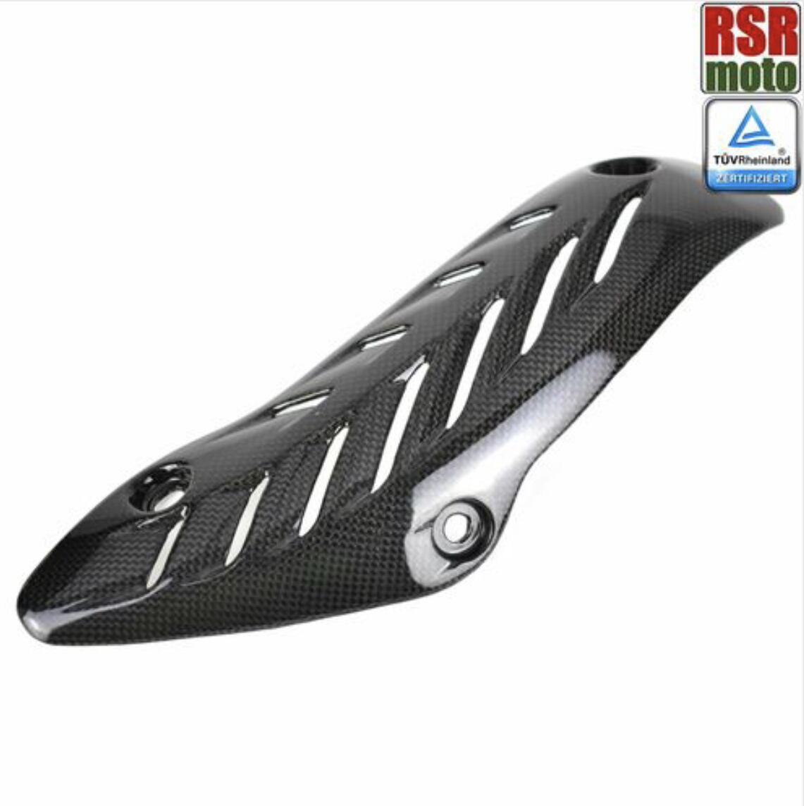 DUCATI モンスター 821/ 1200/ 1200S 用 カーボンエキゾーストヒートシールド('14～'16)　艶ありクリア仕上げ