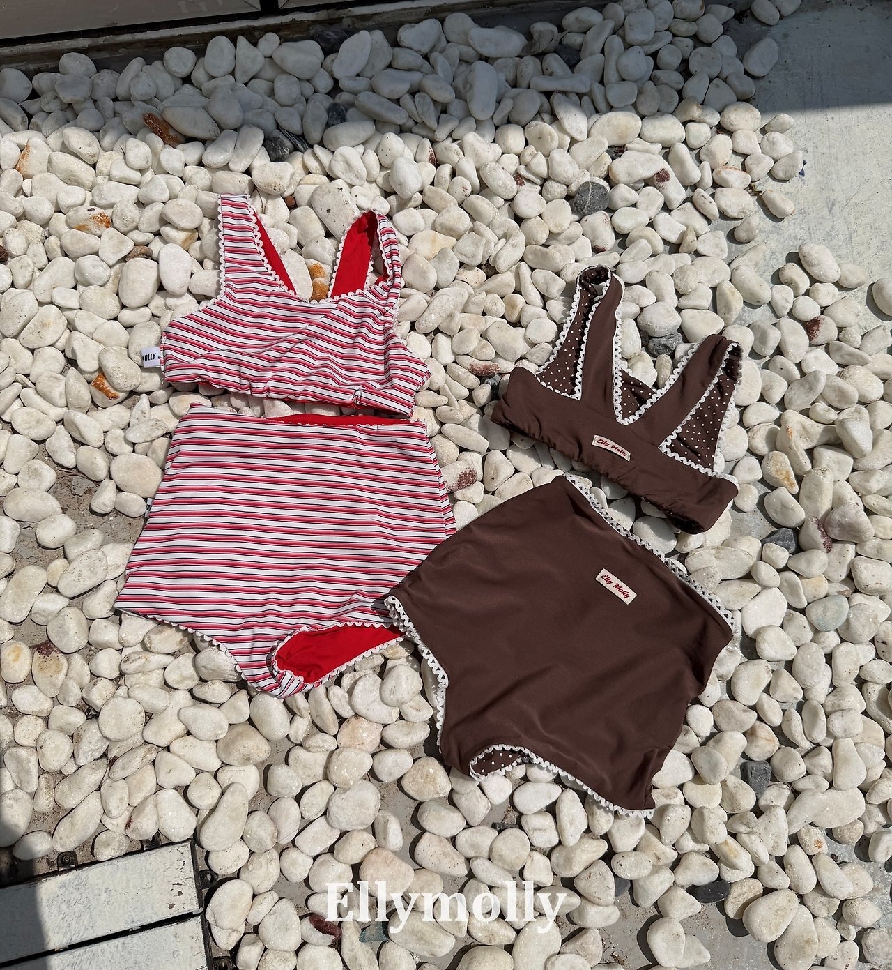 red S[5]［即納］reversible swim setup (両面着用可能）/ elly molly 26summer