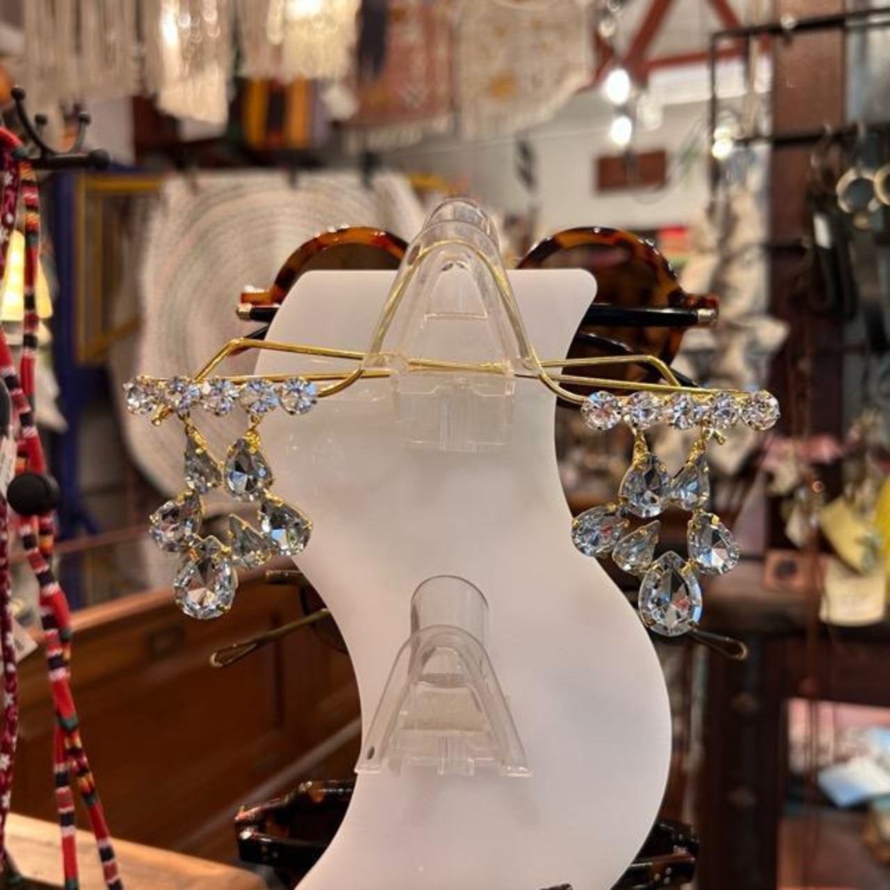 TOPANGA Accessory　フェイスポイントクリスタルアクセサリー　ファッション　サングラス　パーティ　イベント　装飾