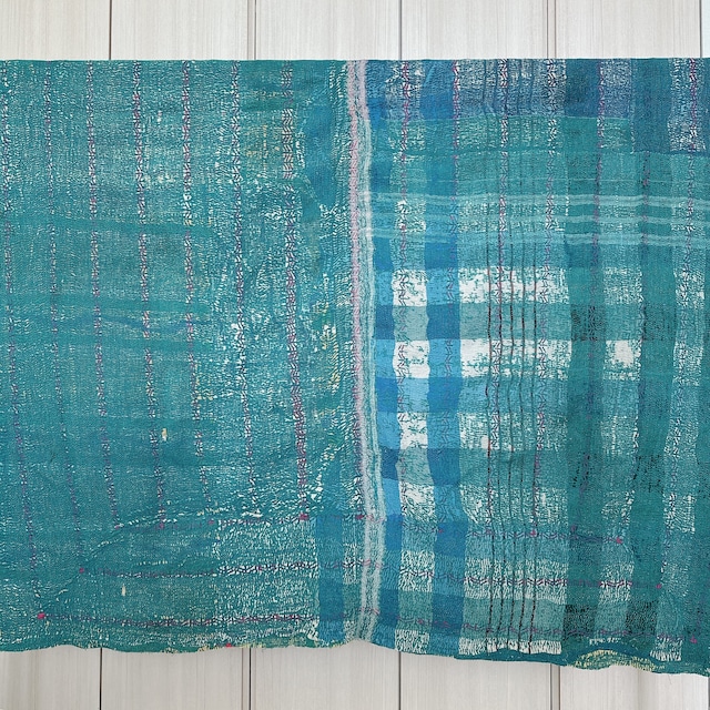 インド ヴィンテージカンタキルト VK008 | 159cm × 197cm