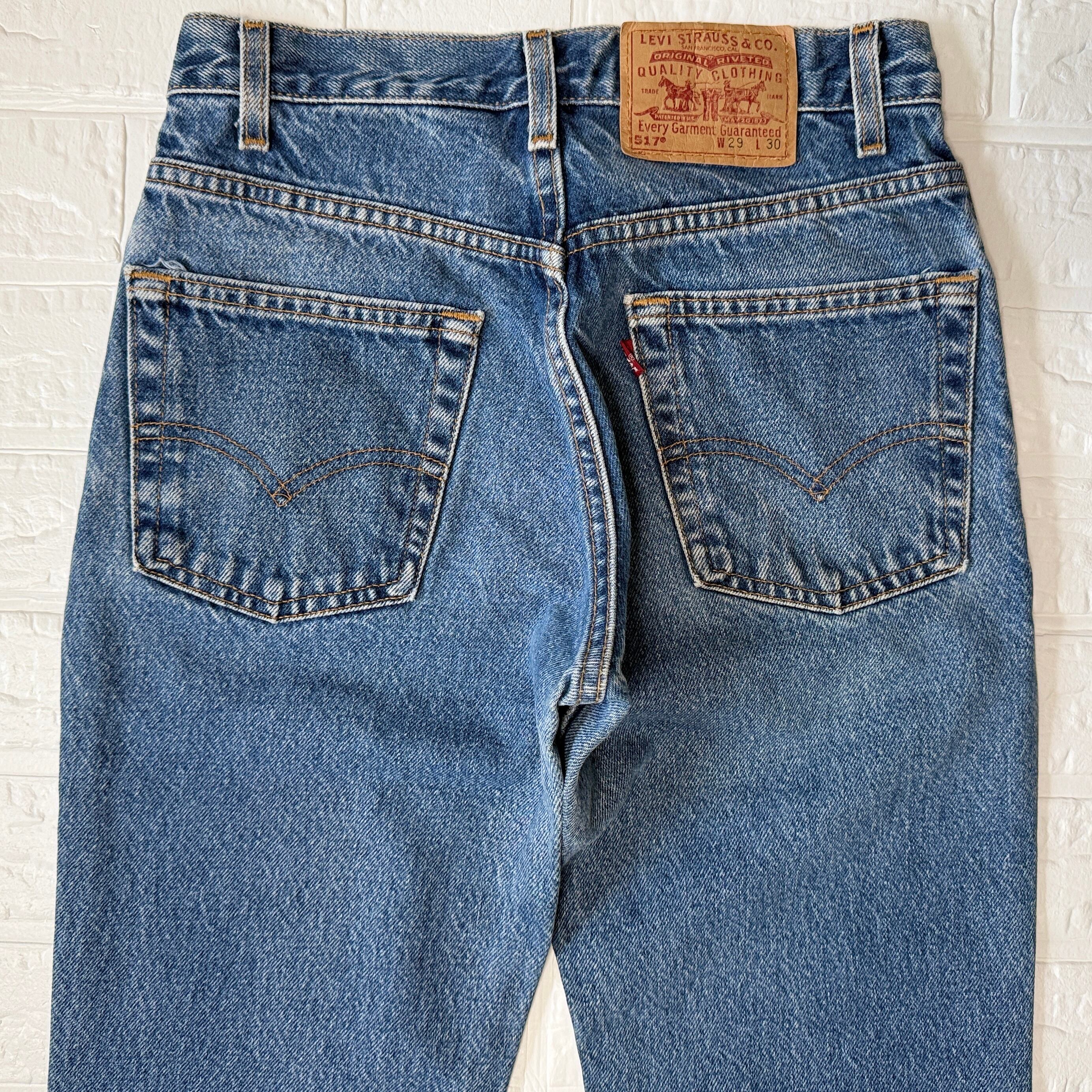 Levi's 517 USA製 00s ブーツカットデニム インディゴブルー W29 L30