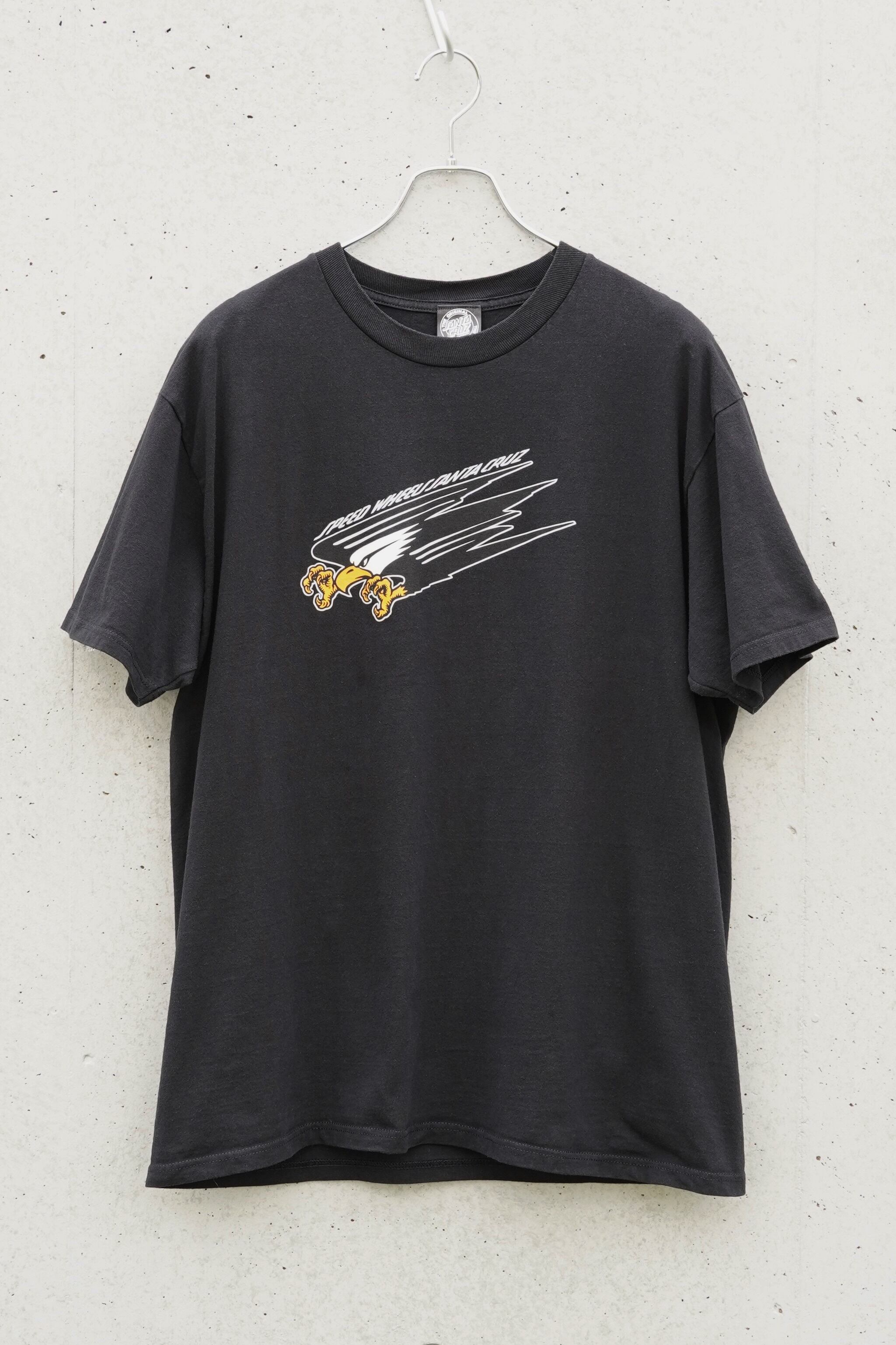 SANTA CRUZ Speed Wheels “SW Eagle” Faded T-Shirt / Jim Phillips / L