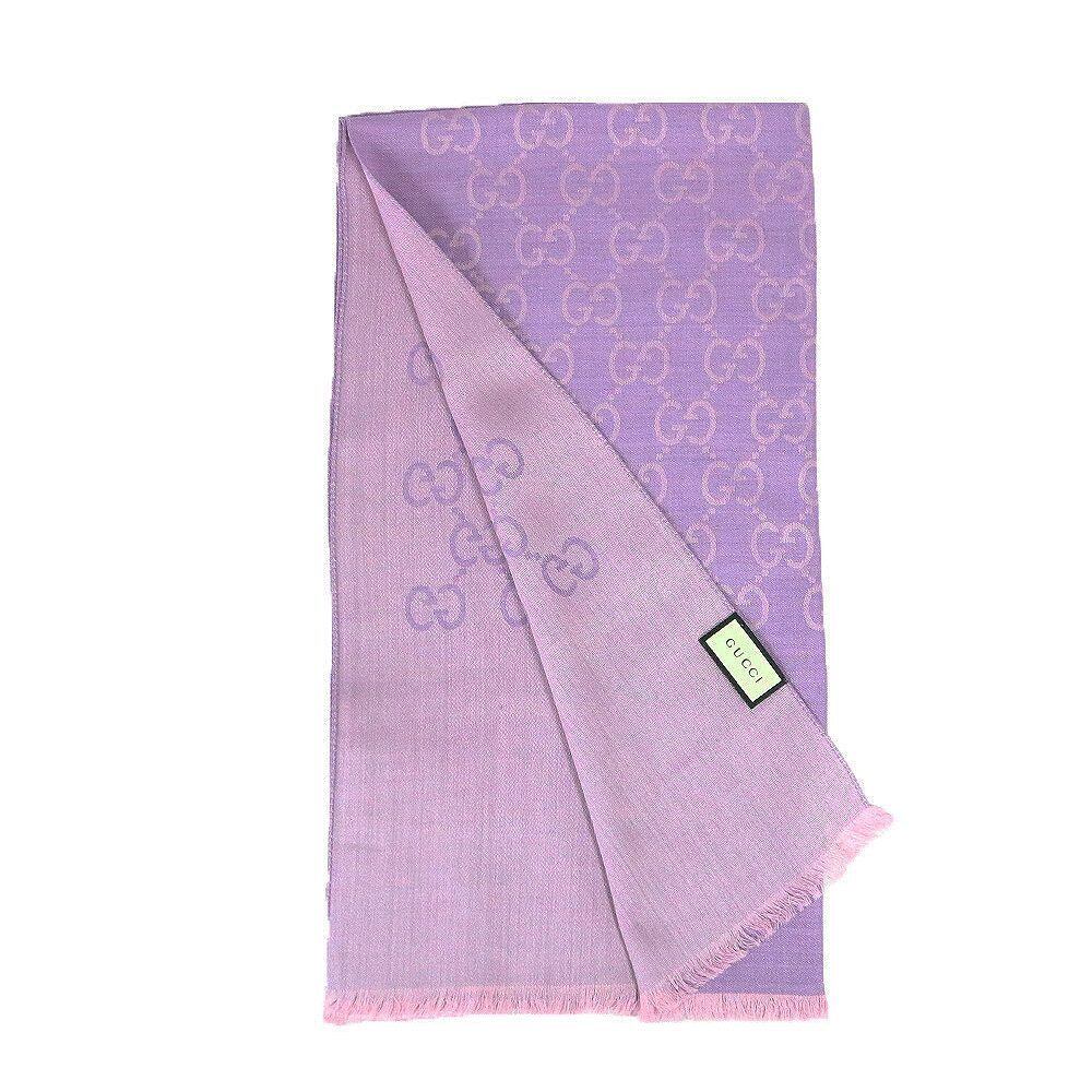 GUCCI GGロゴ パープル ストール GUCCI GGロゴストール 紫