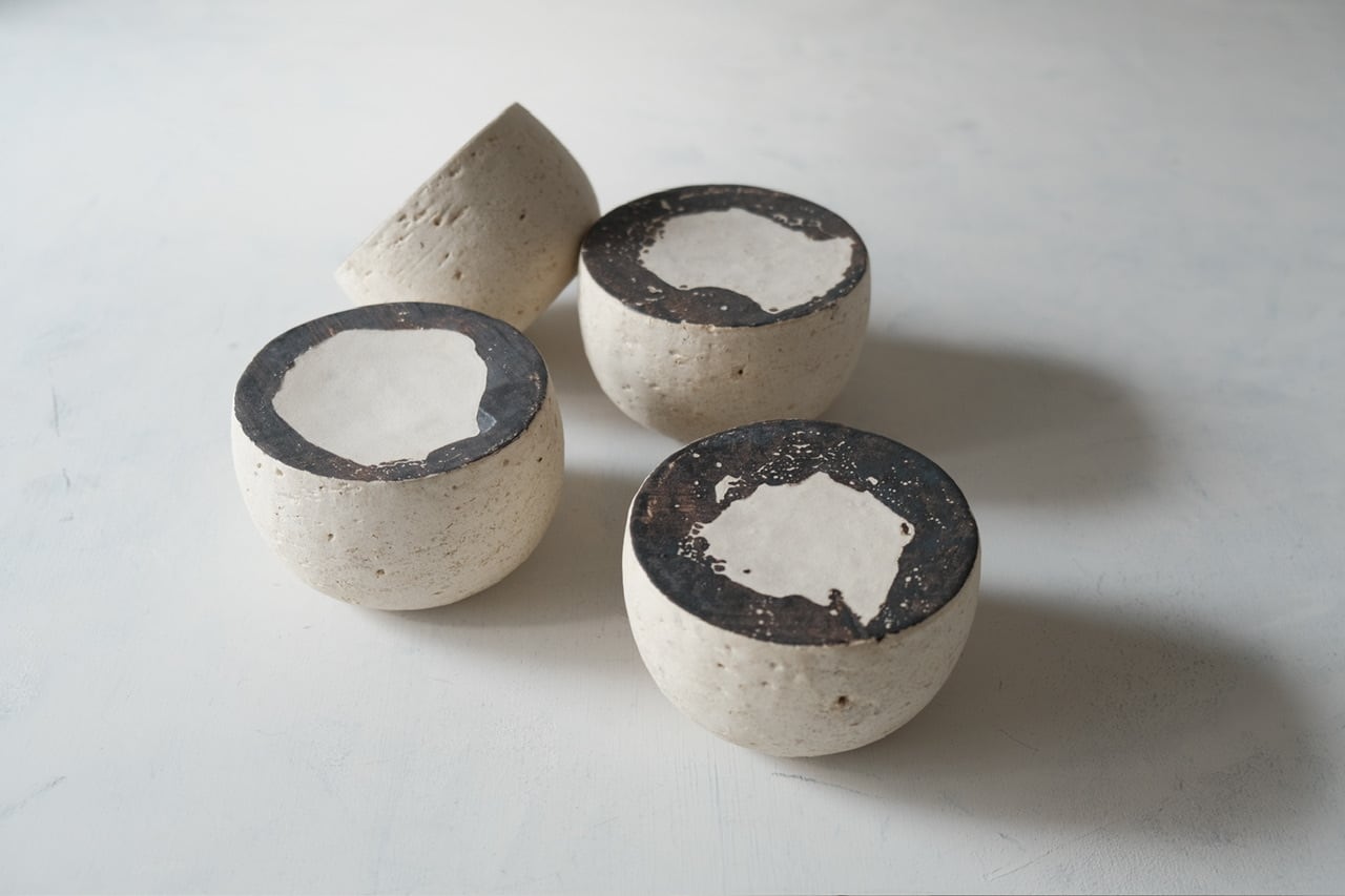 紺野乃芙子 「Granum Scaena -粒景-」 ／ サンゴ立体皿 【オイル