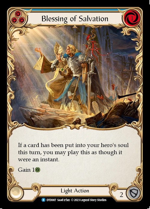 DTD087【EN】『RF』【Light】Blessing of Salvation (Blue) 画像