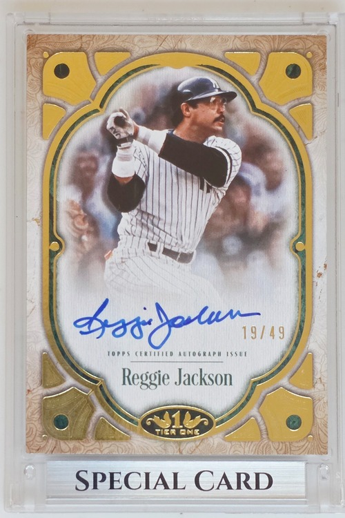 【Topps社直筆サイン 19/49】レジー・ジャクソン | 2026 Topps Tier One #T1A-RJ | ニューヨーク・ヤンキース