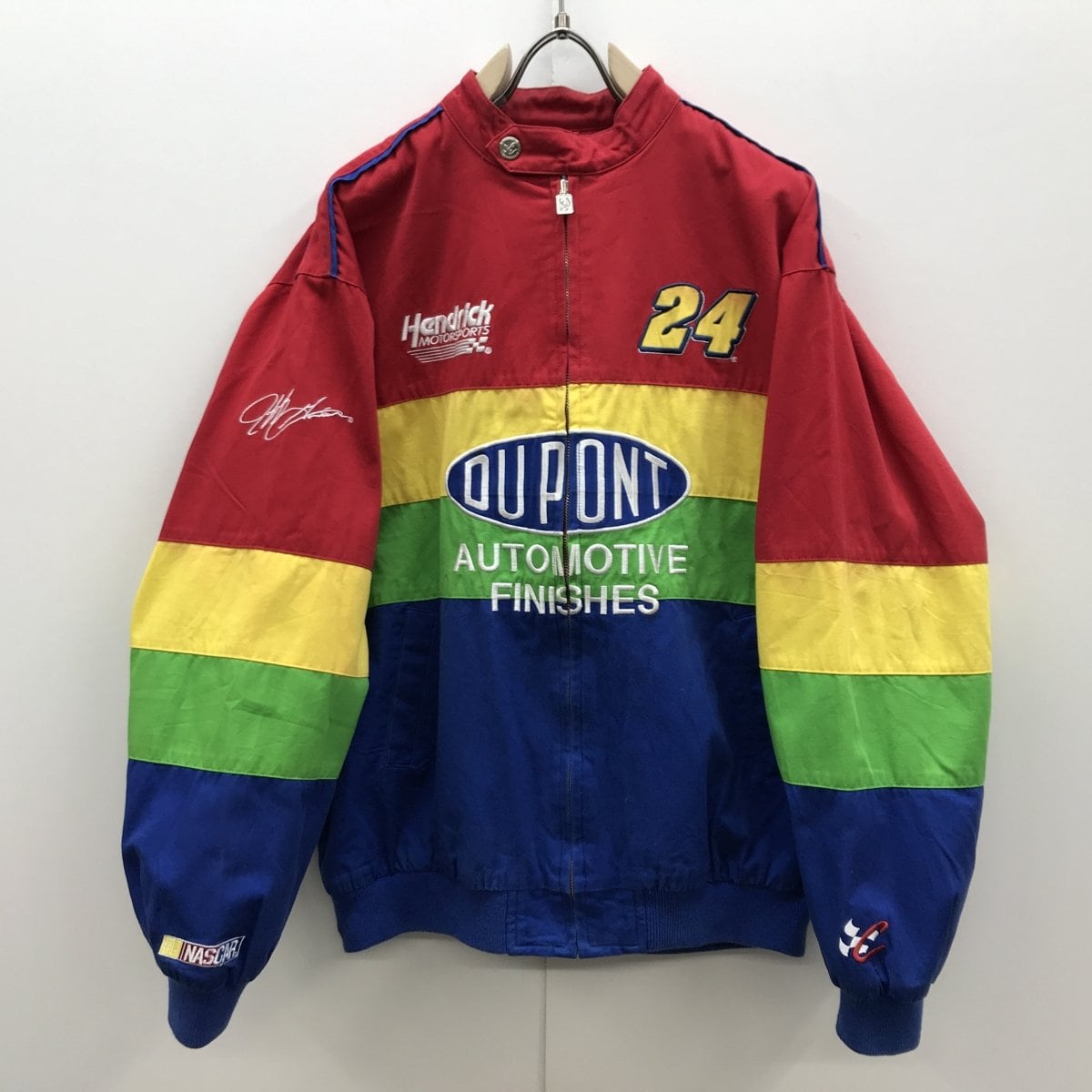 CHASE AUTHENTICS チェイス オーセンティック NASCAR AMP ENERGY コットン レーシングジャケット ホワイト (メンズ SM)   P1930