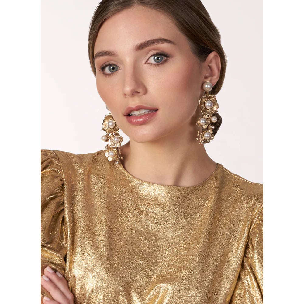 エリザベスバウアー♡Clematis Climber Chandelier Elizabeth Bower】Clematis Climber Chandelier*イヤリング