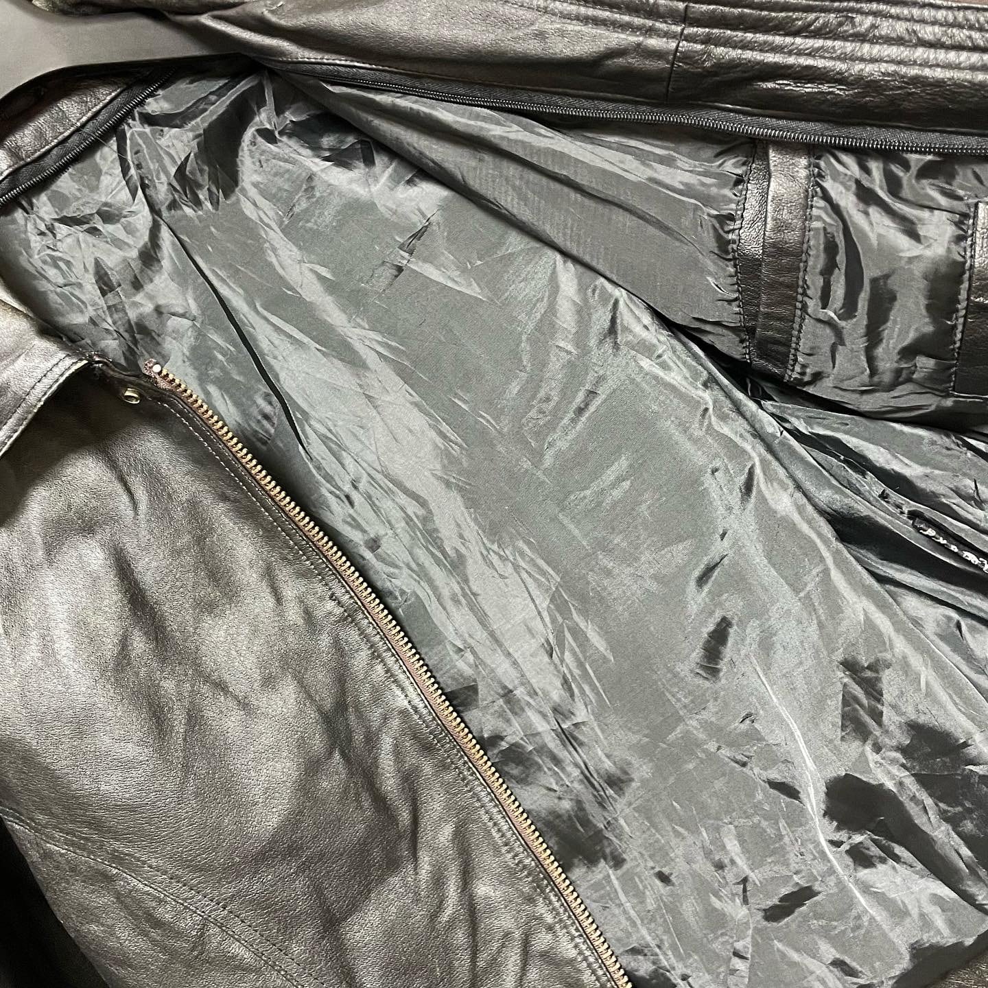 VINTAGE レザージャケット シングルライダース ブラック USA VINTAGE レザージャケット シングルライダース ブラック USA