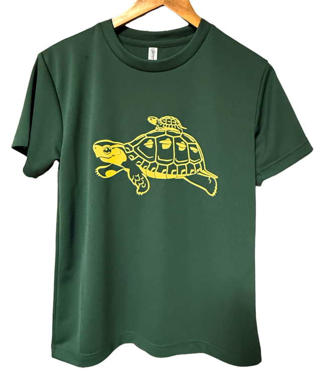 セマルハコガメ親子ドライTシャツ