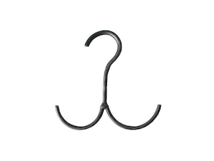 iron double hook hanger/フック/ハンガー/アイアン/金具