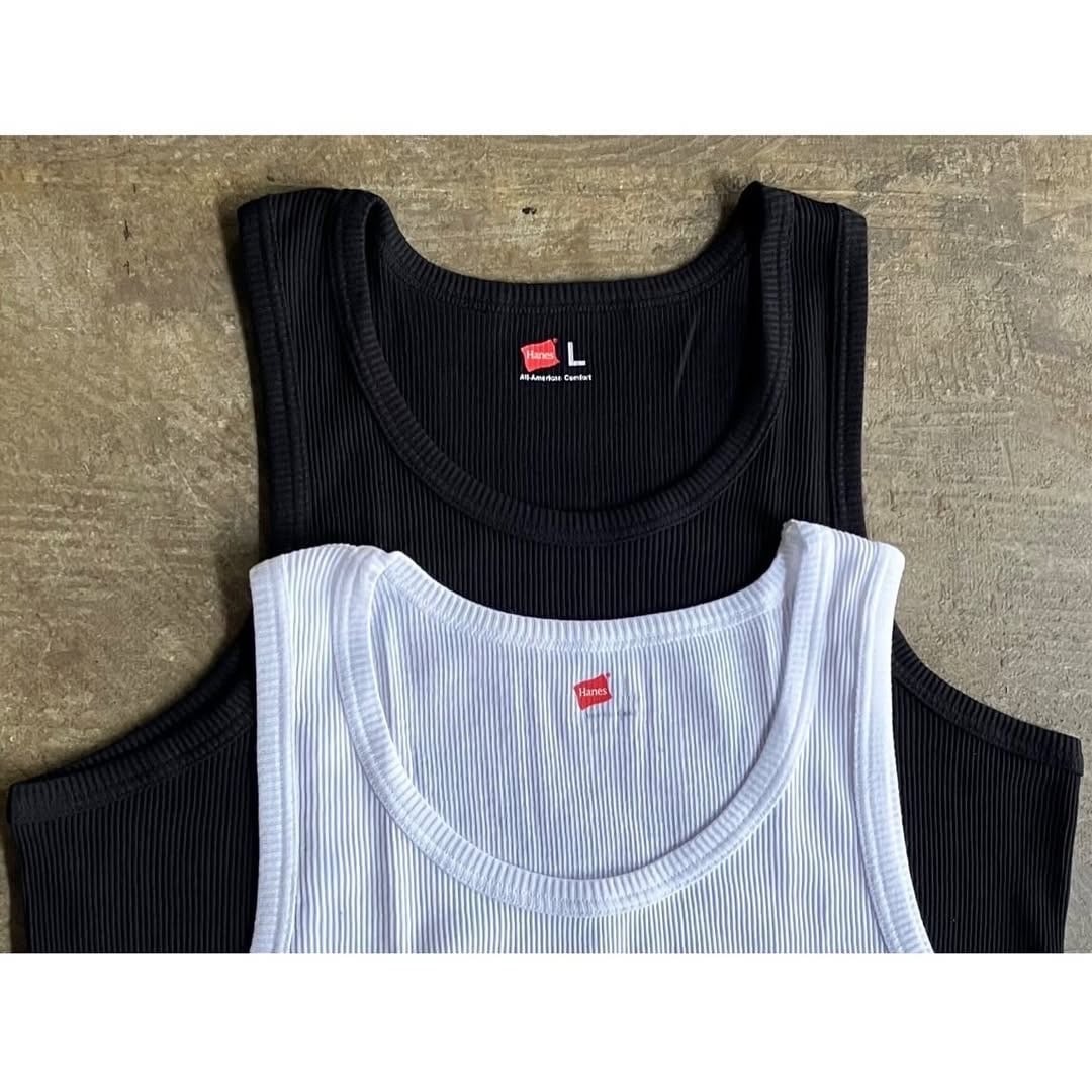 Hanes(ヘインズ) U.S Grown Cotton Rib Tank Top | AUTHENTIC Life Store