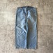 30-40s 針式シンチ フレンチワーク モールスキン ブルー パンツ W39