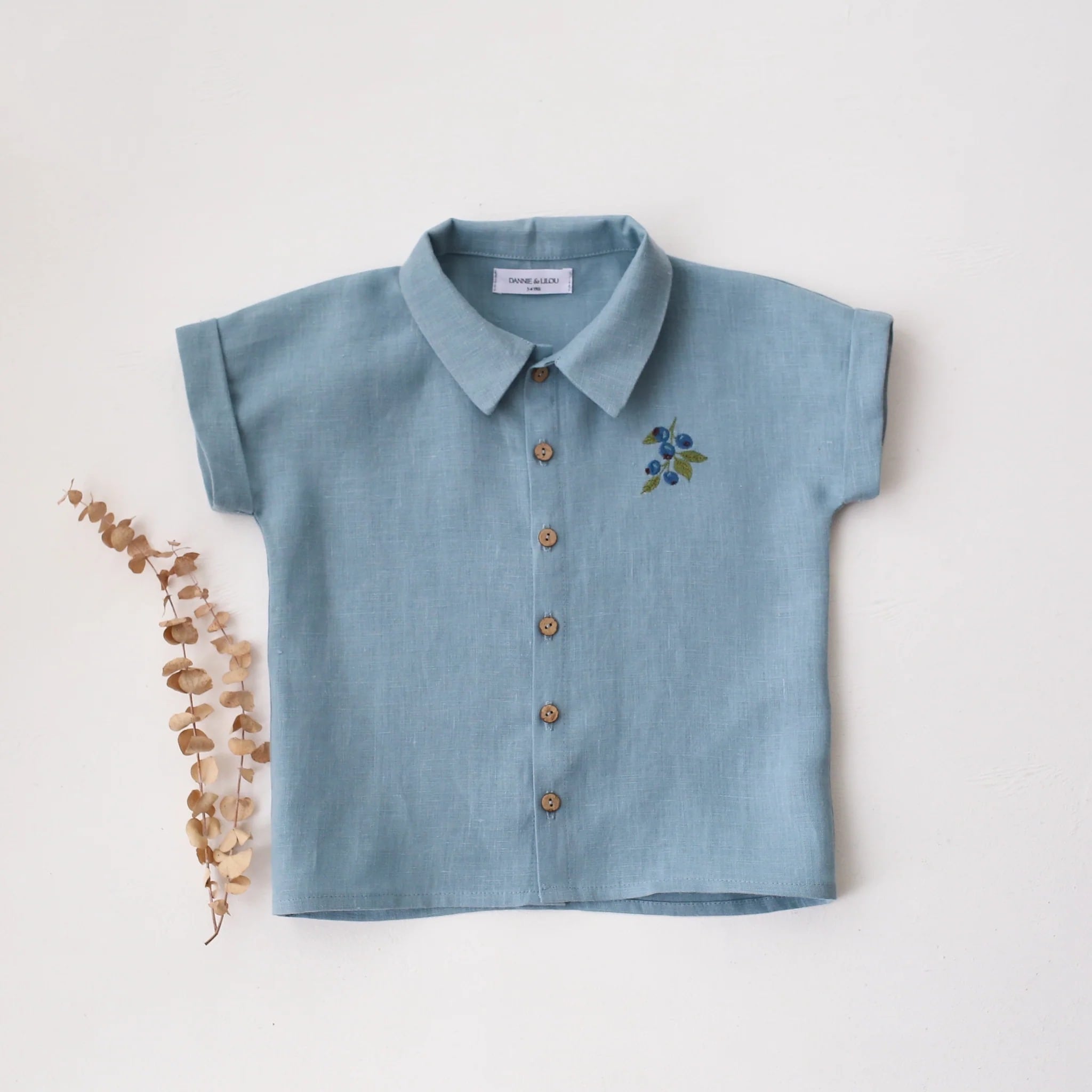【予約】Dannie and Lilou / LINEN / Cuffed Shirt
