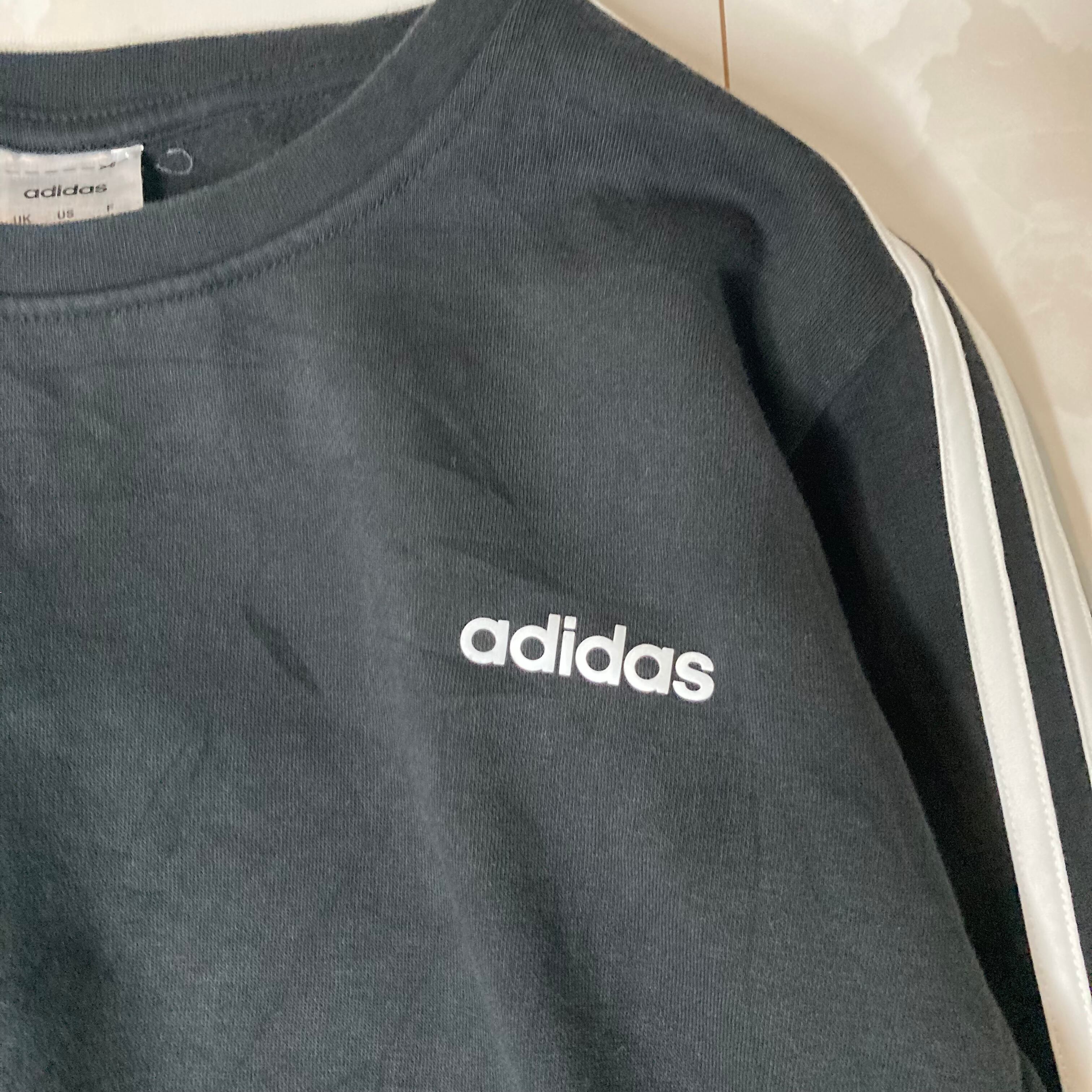 リメイク】 ショート丈スウェット adidas XL プリント | 古着屋OLDGREEN