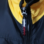 90s TOMMY HILFIGER ナイロンジャケット ミドル丈 黒×黄 トミー L
