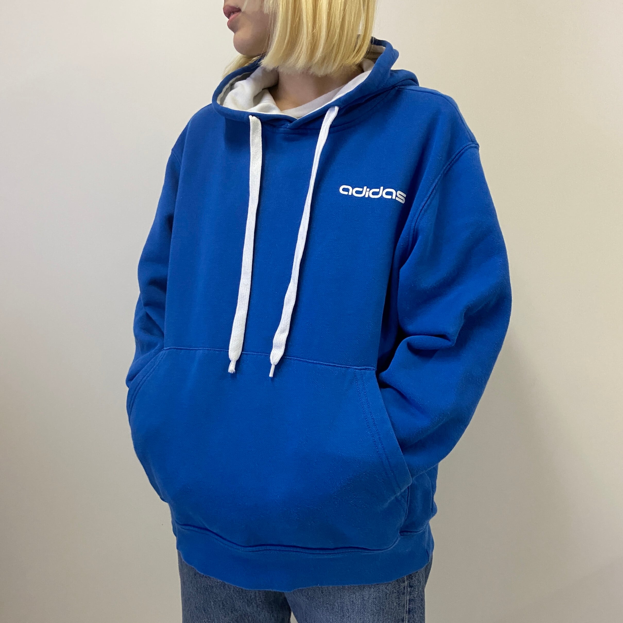 adidas アディダス ワンポイントロゴ プリント スウェットパーカー