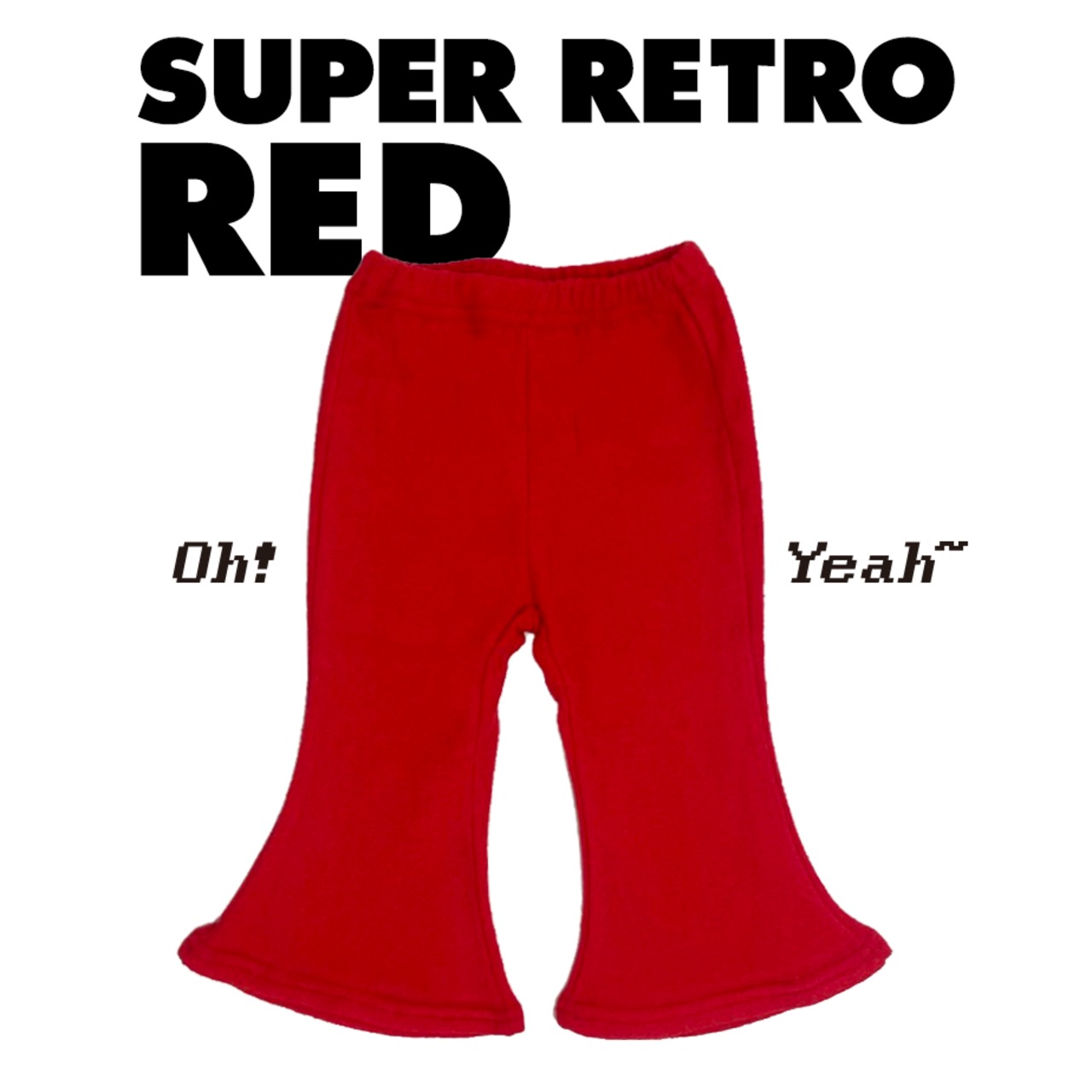 [受注] SUPER RETRO. Flare Pants / RED